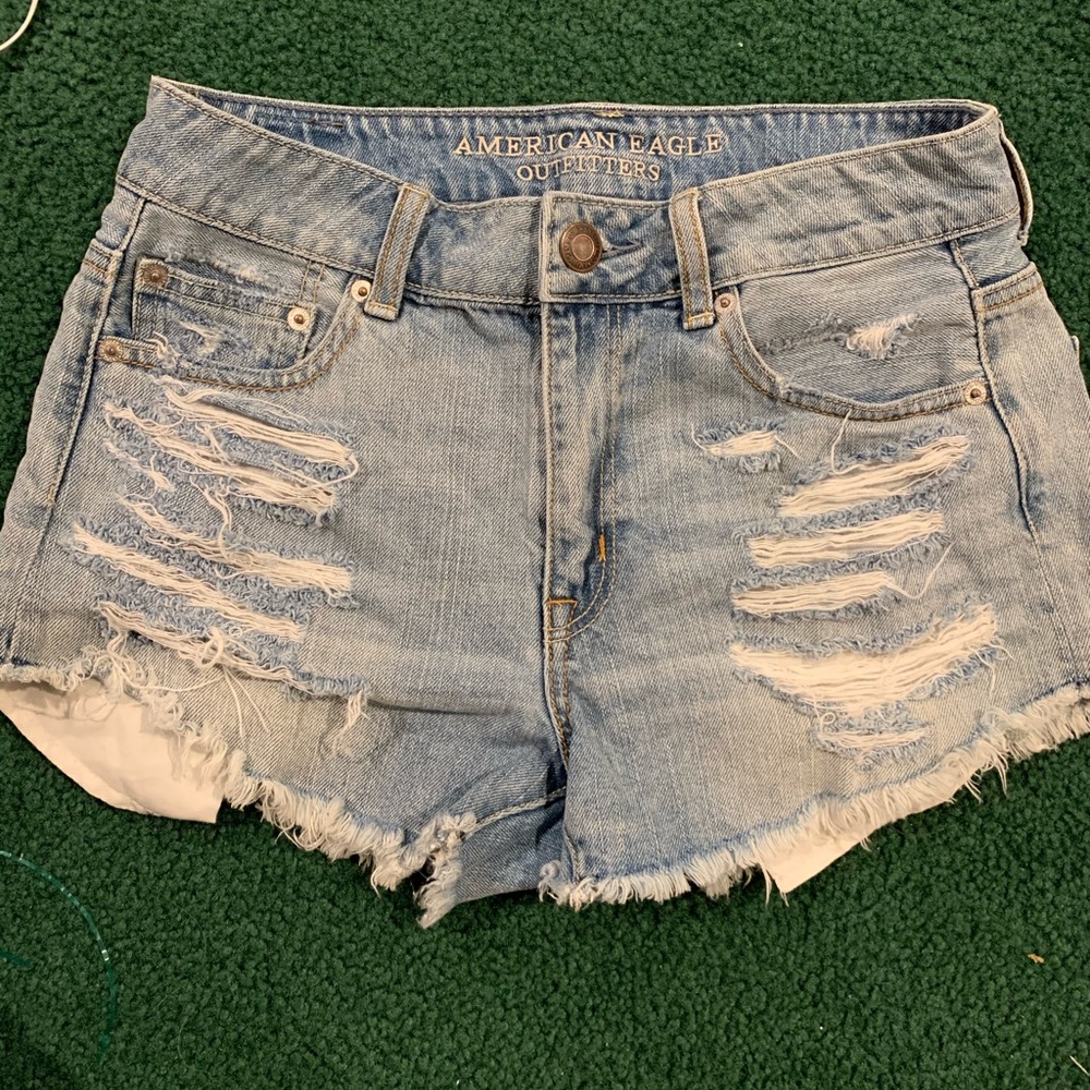 AE distressed shorts